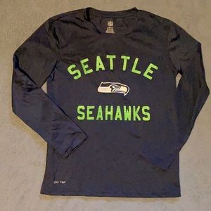 Seattle Seahawks Dri Tek long sleeve tee youth S